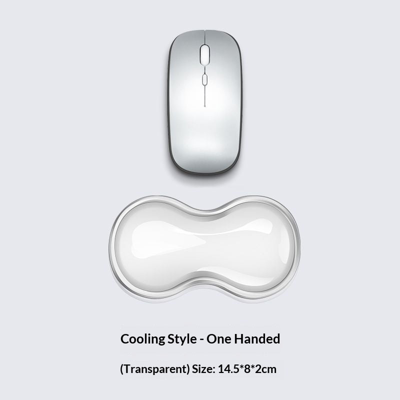 Clear silicone wrist rest - Clear white / Mouse wrist rest