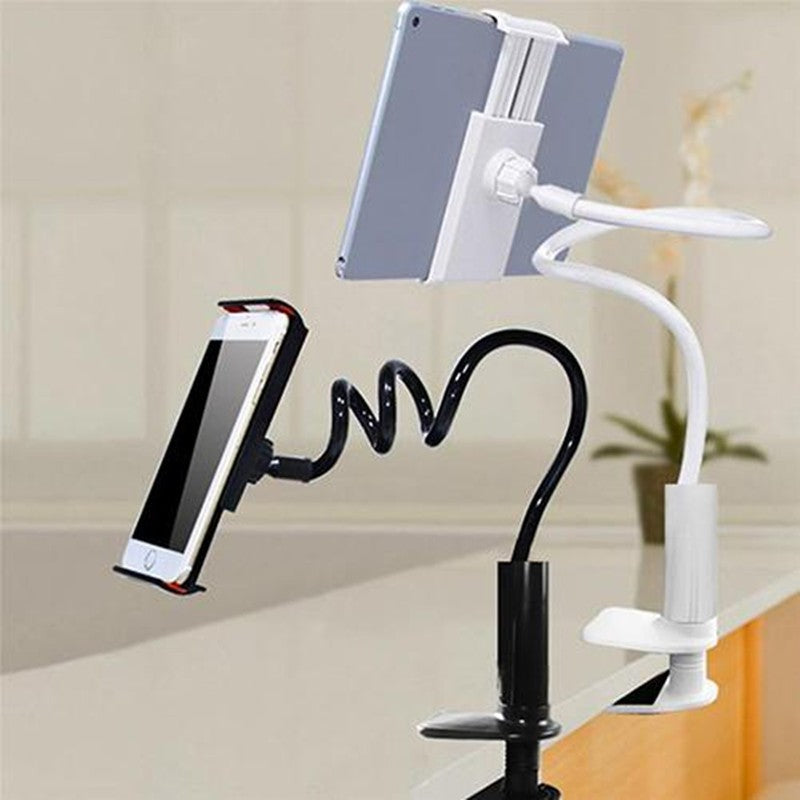 Flexible gooseneck phone and tablet holder