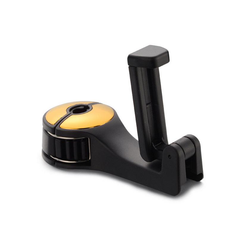 Car headrest hook with fold-out phone holder - view 9