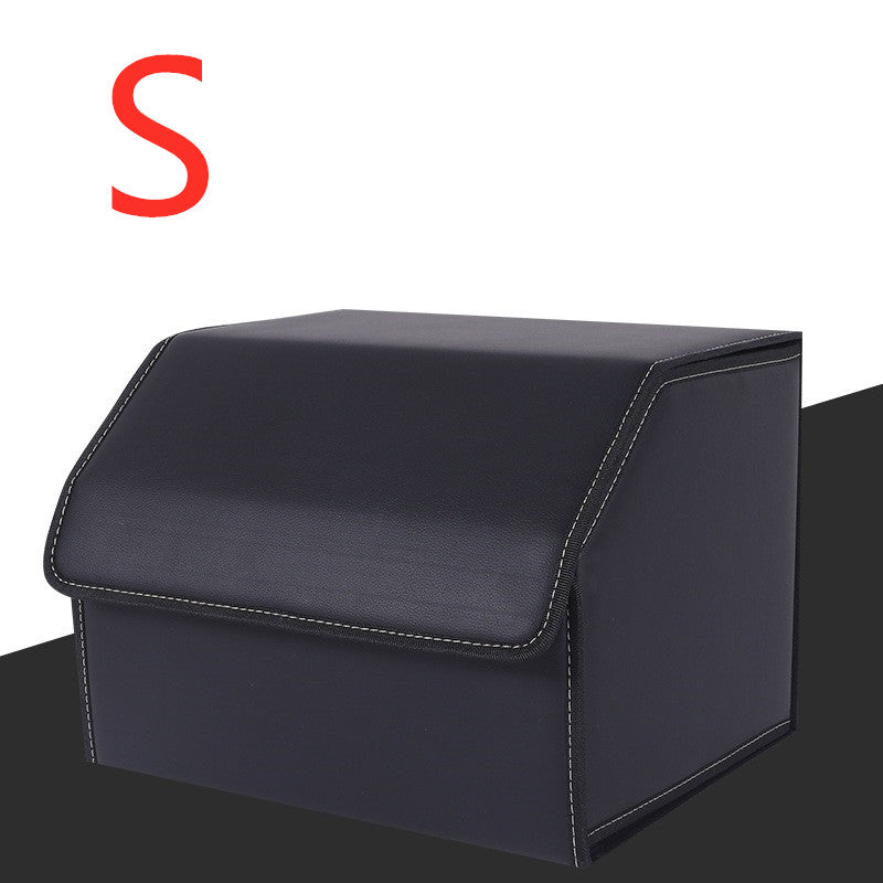 Quilted leather foldable trunk organizer box - view 2