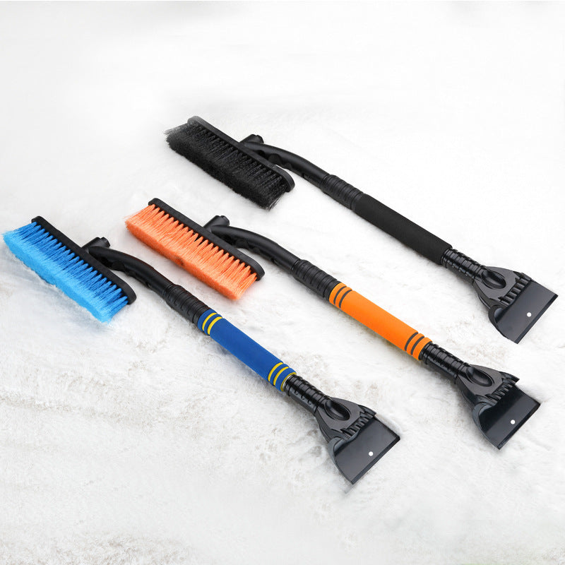 Extendable car snow brush with ice scraper - view 2