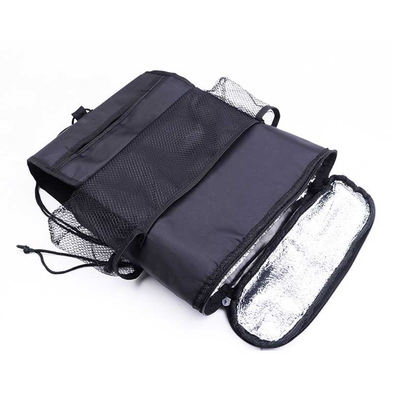 Insulated car seat back organizer with bottle pockets - view 6