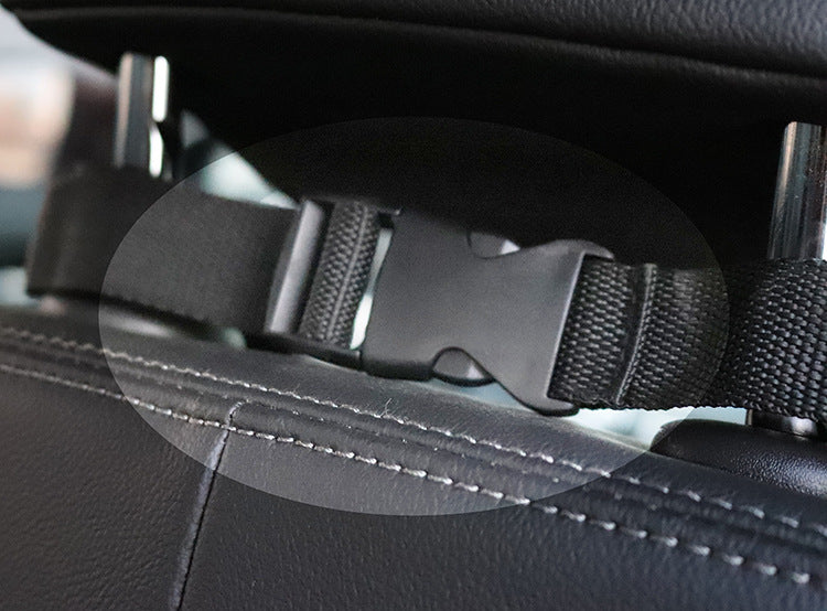 Dog car seat cover hammock with mesh window on a back seat - view 2