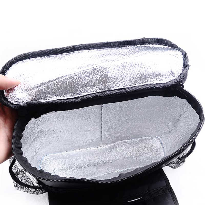 Insulated car seat back organizer with bottle pockets - view 5