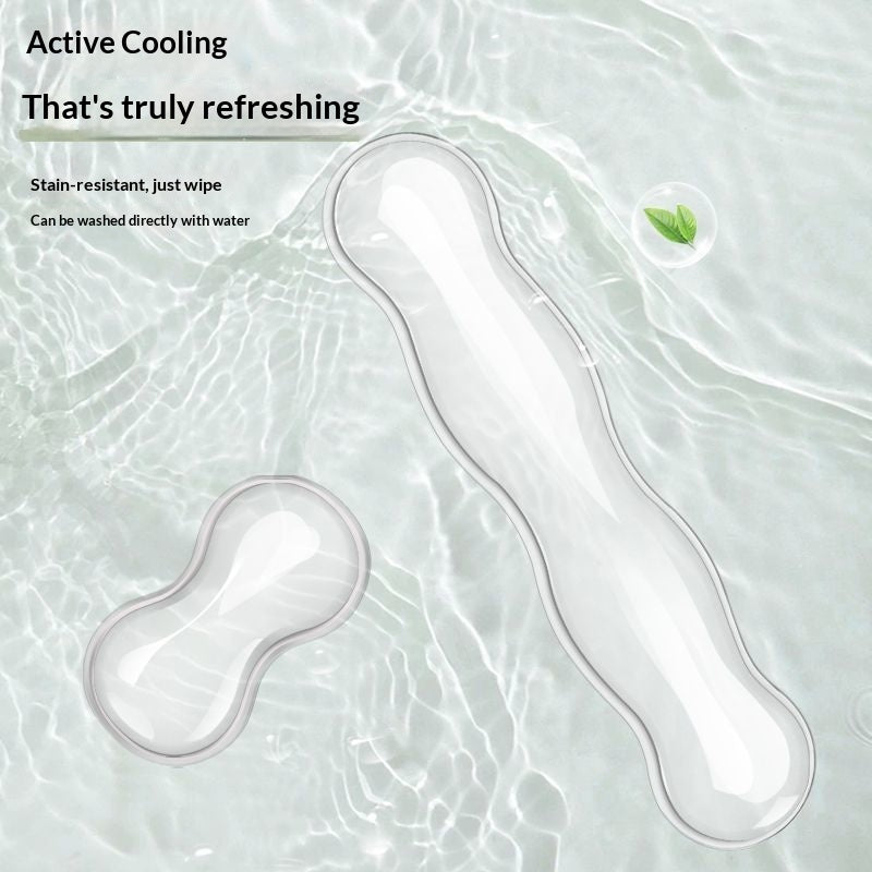 Clear silicone wrist rest