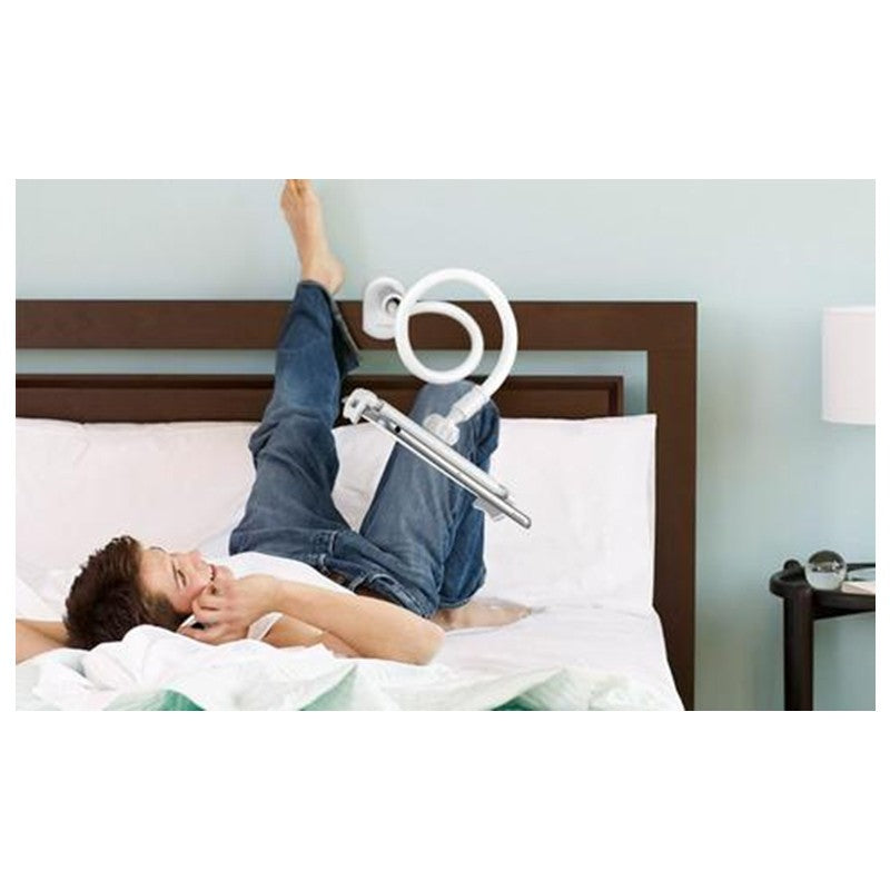 Flexible gooseneck phone and tablet holder