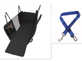 Dog car seat cover hammock with mesh window on a back seat - view 4