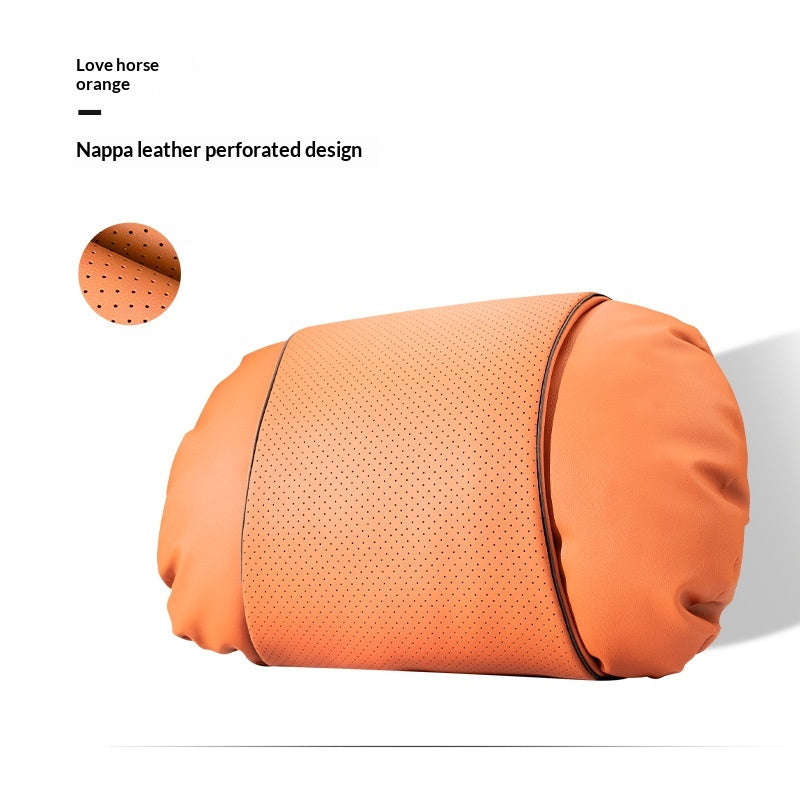 Leather-style car headrest neck pillow - view 5