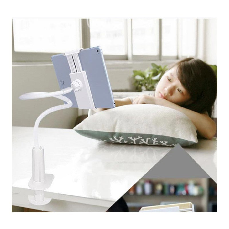 Flexible gooseneck phone and tablet holder