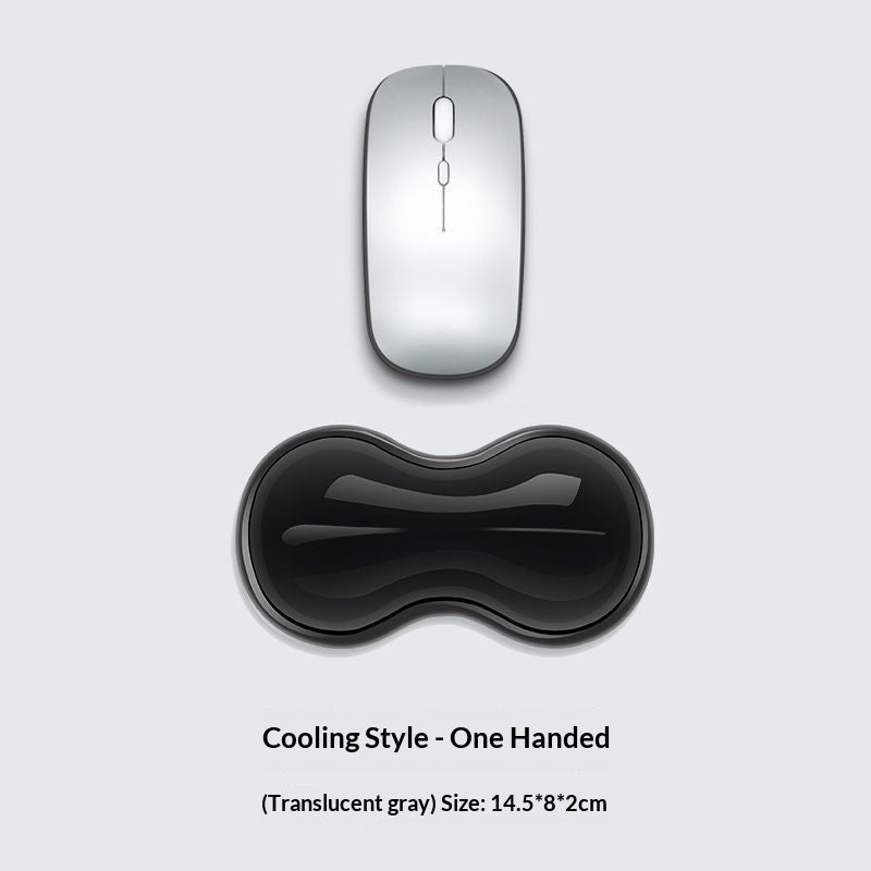 Clear silicone wrist rest - Clear gray / Mouse wrist rest