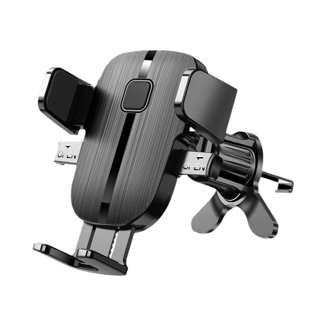 Black car air vent phone holder with hook clip - view 3
