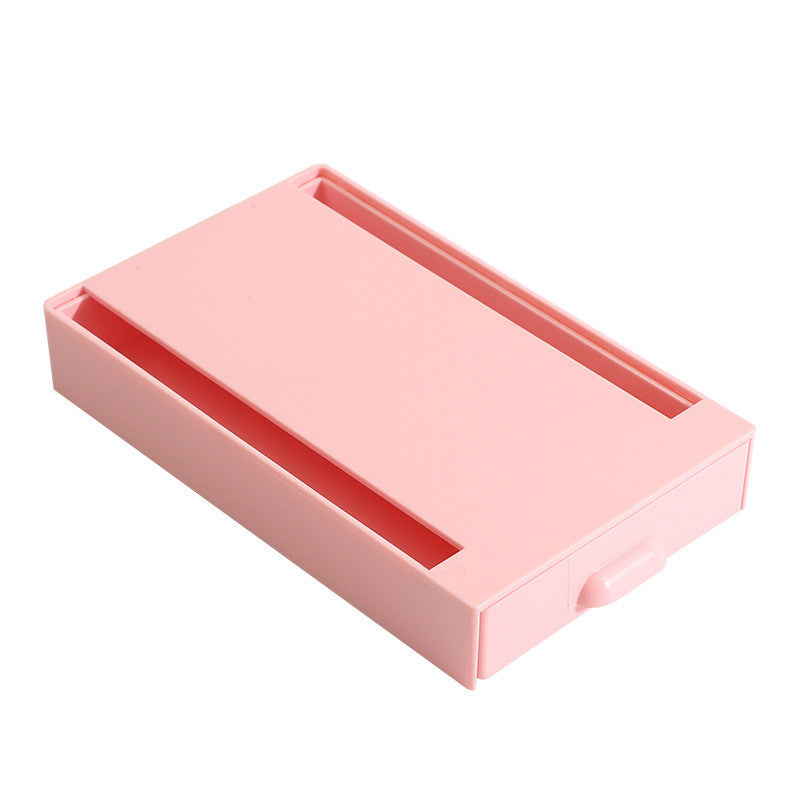 Hidden under-desk drawer organizer - Pink / Large