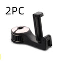 Car headrest hook with fold-out phone holder - view 4