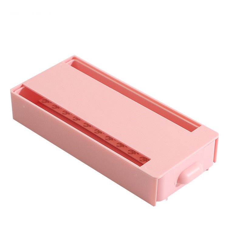 Hidden under-desk drawer organizer - Pink / Small