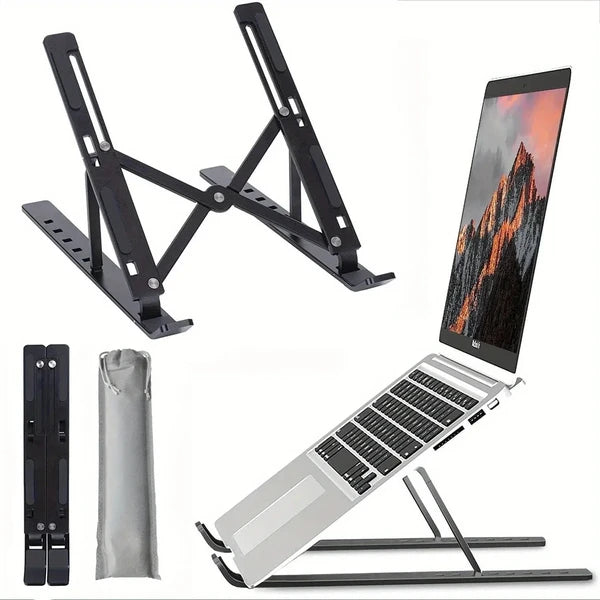 Adjustable foldable laptop stand