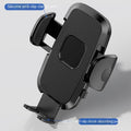 Suction cup car phone mount holding a phone on a dashboard