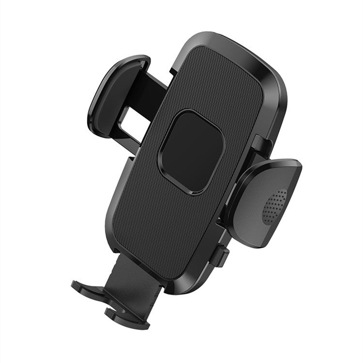 Suction cup car phone mount holding a phone on a dashboard - view 3