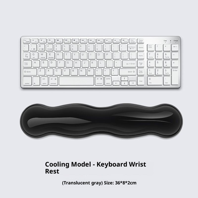 Clear silicone wrist rest - Clear gray / Keyboard wrist rest