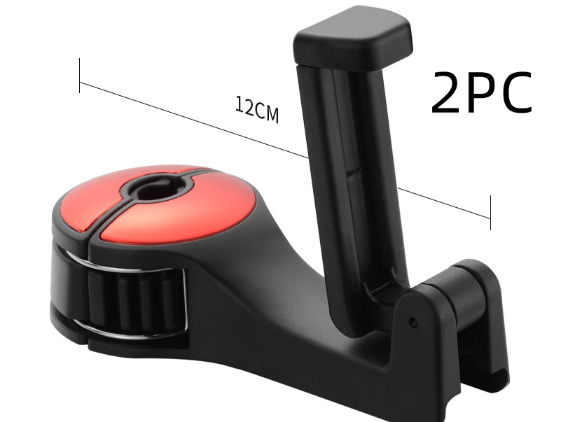 Car headrest hook with fold-out phone holder - view 13