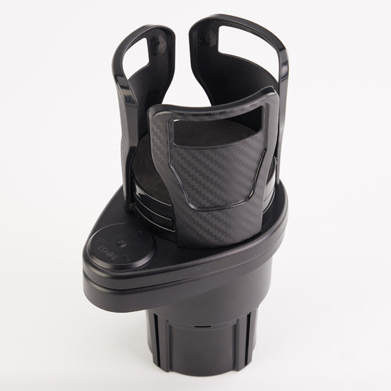 Rotating 2-in-1 car cup holder expander