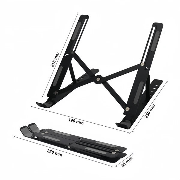 Adjustable foldable laptop stand