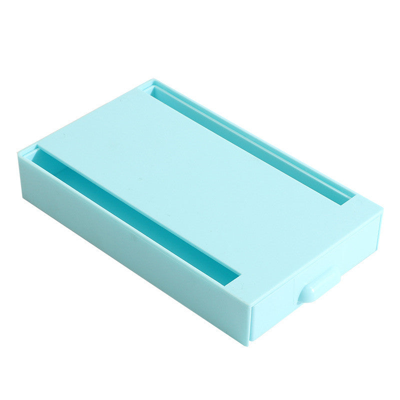 Hidden under-desk drawer organizer - Blue / Large